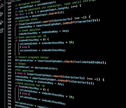 snapshot of a screen displaying computer code
